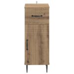 vidaXL Kúpeľňová úložná skriňa HAARLEM Dub artisan 30 x 31 x 80 cm – Obrázok 3