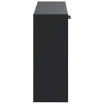 vidaXL Nástenný botník HAARLEM 71 x 17 x 43 cm Kompozitné drevo Čierna – Obrázok 4