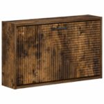 vidaXL Nástenný botník HAARLEM 71 x 17 x 43 cm Kompozitné drevo