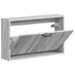 vidaXL Nástenný botník HAARLEM 71 x 17 x 43 cm Kompozitné drevo – Obrázok 2