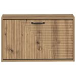 vidaXL Nástenný botník HAARLEM 71 x 17 x 43 cm Kompozitné drevo – Obrázok 3