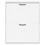 vidaXL Nástenný botník HAARLEM 71 x 17 x 86 cm Kompozitné drevo Biela – Obrázok 3