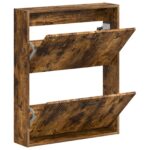 vidaXL Nástenný botník HAARLEM 71 x 17 x 86 cm Kompozitné drevo – Obrázok 2
