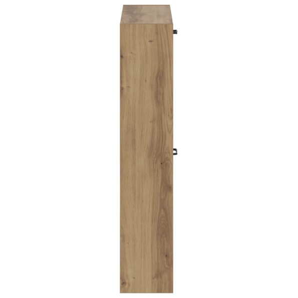 vidaXL Nástenný botník HAARLEM 71 x 17 x 86 cm Kompozitné drevo – Obrázok 4