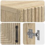 vidaXL Skriňa na topánky HAARLEM 59,5 x 39,5 x 89,5 cm Dub sonoma – Obrázok 6