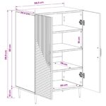 vidaXL Skriňa na topánky HAARLEM 59,5 x 39,5 x 89,5 cm Dub sonoma – Obrázok 8