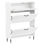 vidaXL Skriňa na topánky HAARLEM 78 x 24 x 103 cm Kompozitné drevo – Obrázok 2