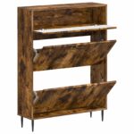 vidaXL Skriňa na topánky HAARLEM 78 x 24 x 103 cm Kompozitné drevo – Obrázok 2