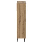 vidaXL Skriňa na topánky HAARLEM 78 x 24 x 103 cm Kompozitné drevo – Obrázok 4