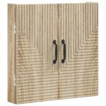 vidaXL Skriňa na terč HAARLEM Dub sonoma 52,5 x 10,5 x 53,5 cm – Obrázok 3