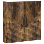 vidaXL Skriňa na terč HAARLEM Dymový dub 52,5 x 10,5 x 53,5 cm – Obrázok 3