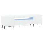 vidaXL LED TV kabinet Biela Kompozitné drevo