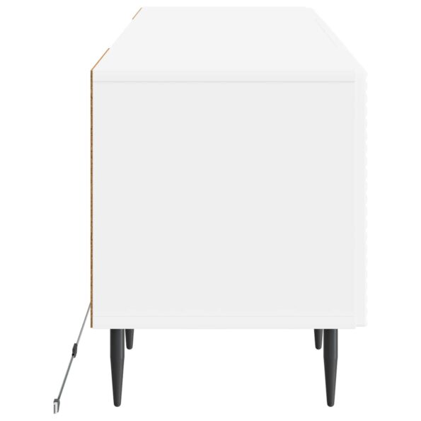 vidaXL LED TV kabinet Biela Kompozitné drevo – Obrázok 5