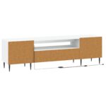 vidaXL LED TV kabinet Biela Kompozitné drevo – Obrázok 6
