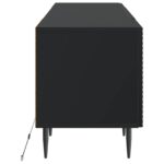 vidaXL LED TV kabinet Čierna Kompozitné drevo – Obrázok 5