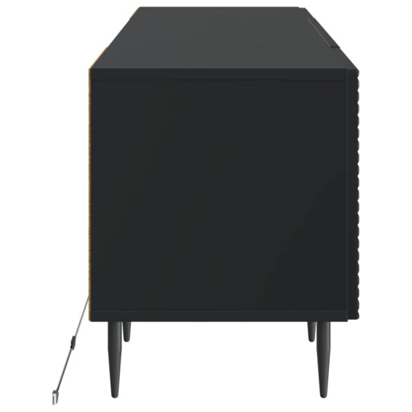 vidaXL LED TV kabinet Čierna Kompozitné drevo – Obrázok 5
