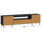 vidaXL LED TV kabinet Čierna Kompozitné drevo – Obrázok 6