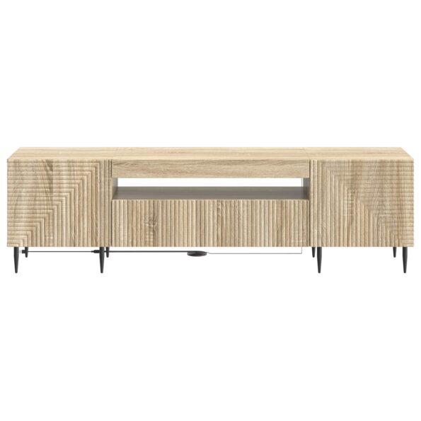 vidaXL LED TV kabinet Dub sonoma Kompozitné drevo – Obrázok 4