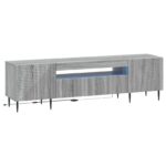 vidaXL LED TV kabinet Sivý Sonoma Kompozitné drevo