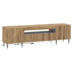 vidaXL LED TV kabinet Dub artisan Kompozitné drevo