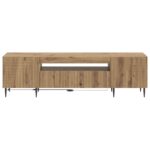 vidaXL LED TV kabinet Dub artisan Kompozitné drevo – Obrázok 4