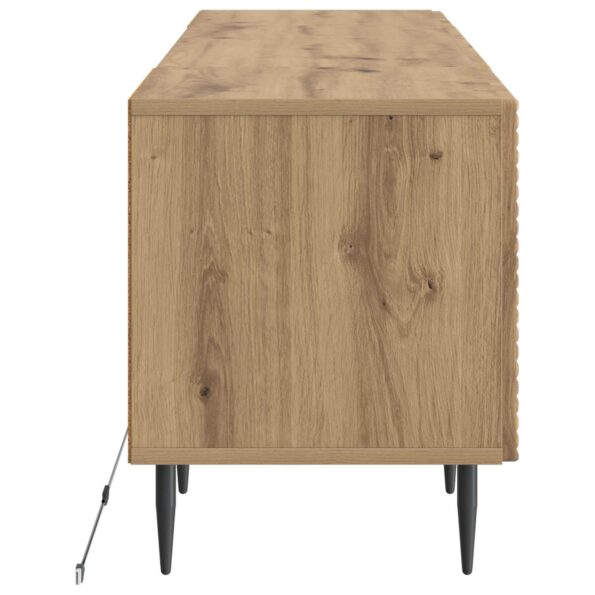 vidaXL LED TV kabinet Dub artisan Kompozitné drevo – Obrázok 5