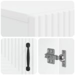 vidaXL Toaletná skriňa HAARLEM Biela 66 x 25,5 x 190 cm – Obrázok 6