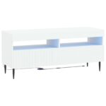 vidaXL LED TV kabinet Biela Kompozitné drevo
