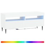 vidaXL LED TV kabinet Biela Kompozitné drevo – Obrázok 2