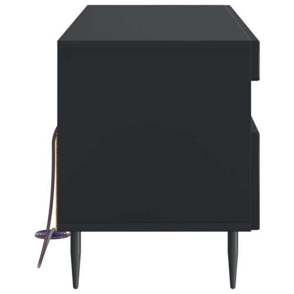 vidaXL LED TV kabinet Čierna Kompozitné drevo – Obrázok 5