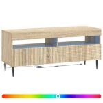 vidaXL LED TV kabinet Dub sonoma Kompozitné drevo – Obrázok 2