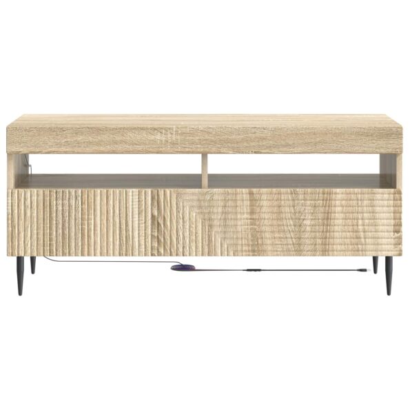 vidaXL LED TV kabinet Dub sonoma Kompozitné drevo – Obrázok 4