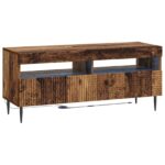 vidaXL LED TV kabinet Staré drevo Kompozitné drevo