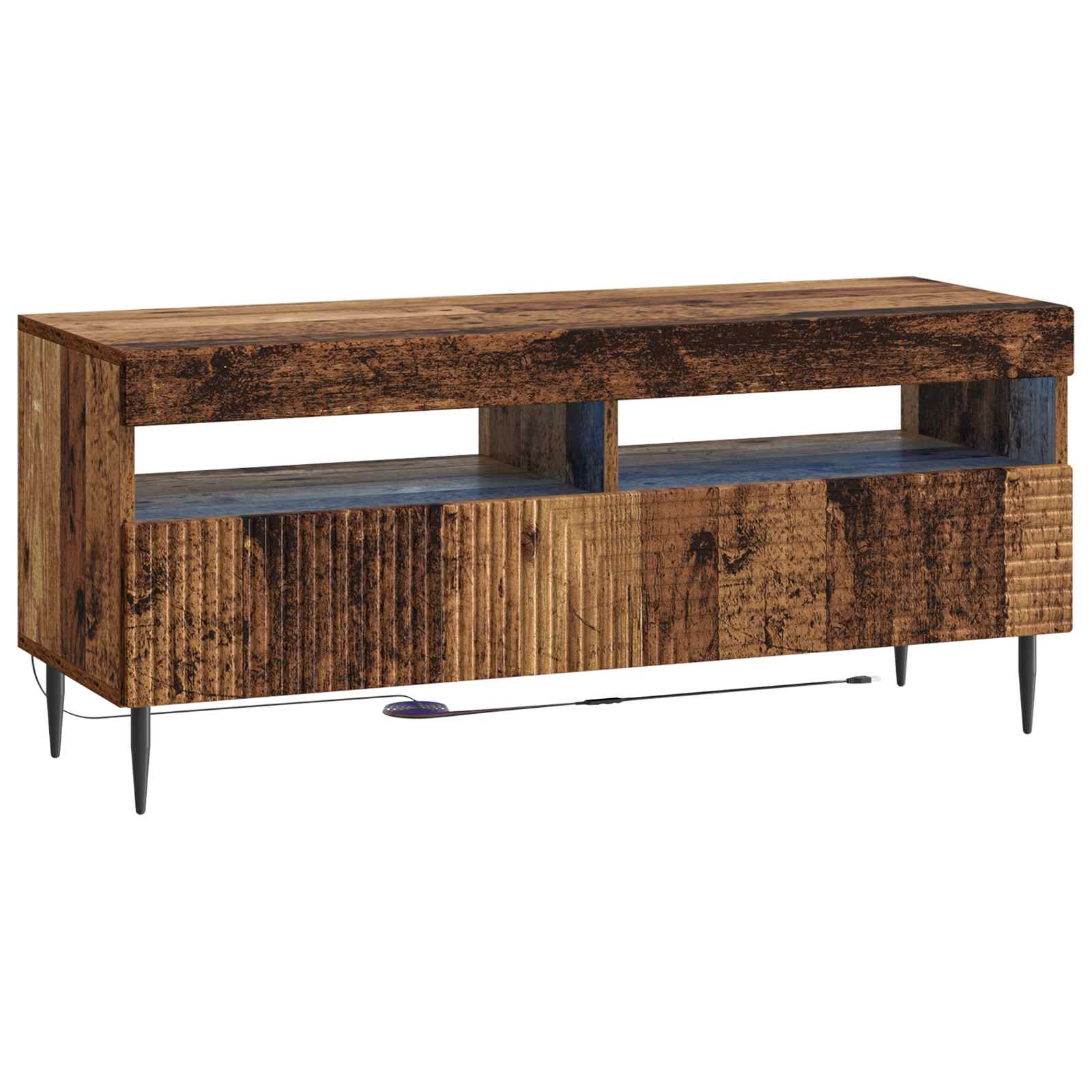 896993_1.jpg vidaXL LED TV kabinet Staré drevo Kompozitné drevo – Obrázok 1