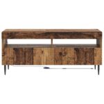 vidaXL LED TV kabinet Staré drevo Kompozitné drevo – Obrázok 4