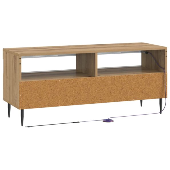 vidaXL LED TV kabinet Dub artisan Kompozitné drevo – Obrázok 6