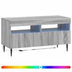 vidaXL LED TV kabinet Sivý Sonoma Kompozitné drevo – Obrázok 2