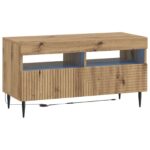 vidaXL LED TV kabinet Dub artisan Kompozitné drevo