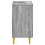 vidaXL Kúpeľňová skrinka pod umývadlo DELFT Sivý Sonoma – Obrázok 4