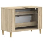vidaXL Kúpeľňová skrinka pod umývadlo DELFT Dub sonoma 82 x 41 x 59 cm – Obrázok 5