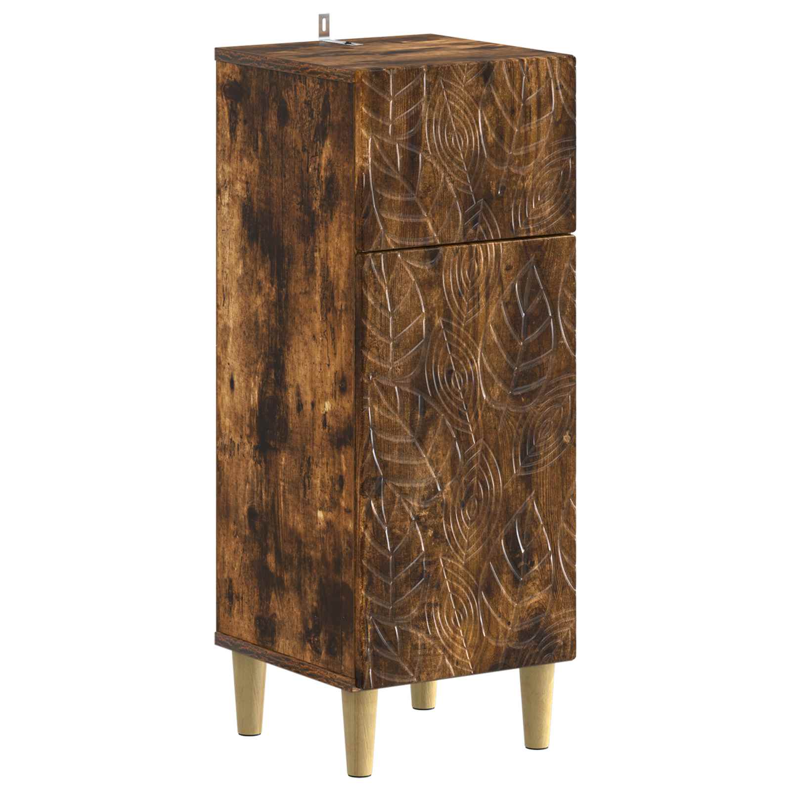 897050_1.jpg vidaXL Kúpeľňová úložná skriňa DELFT Dymový dub 30 x 31 x 80 cm – Obrázok 1