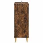 vidaXL Kúpeľňová úložná skriňa DELFT Dymový dub 30 x 31 x 80 cm – Obrázok 3