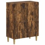 vidaXL Kúpeľňová úložná skriňa DELFT Dymový dub 59,5 x 31 x 80 cm
