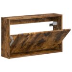 vidaXL Nástenný botník DELFT 71 x 17 x 43 cm Kompozitné drevo – Obrázok 2