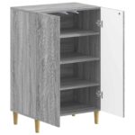 vidaXL Skriňa na topánky DELFT 59,5 x 39,5 x 90 cm Kompozitné drevo – Obrázok 2