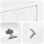 vidaXL Skriňa na topánky DELFT 78 x 24 x 103 cm Kompozitné drevo Biela – Obrázok 6