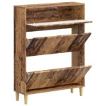 vidaXL Skriňa na topánky DELFT 78 x 24 x 103 cm Kompozitné drevo – Obrázok 2