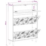 vidaXL Skriňa na topánky DELFT 78 x 24 x 103 cm Kompozitné drevo – Obrázok 7