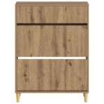 vidaXL Skriňa na topánky DELFT 78 x 24 x 103 cm Kompozitné drevo – Obrázok 3