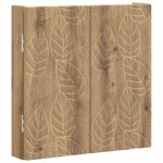 vidaXL Skriňa na terč DELFT Dub artisan 52,5 x 10,5 x 53,5 cm – Obrázok 3